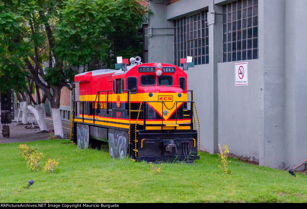 KCSM Locomotive Scale Model inside KCSM Yards garden