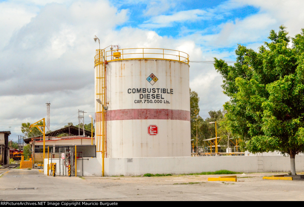 Fuel tank in Locomotives Service Area