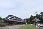 MARC Train # 875 arriving into Kensington Station behind an MP36 and GP39.