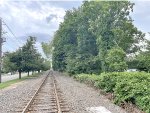 Looking up the NJT PVL from Lake Street grade crossing