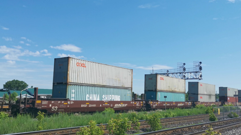 BNSF 254491 (Triple Well Car Altogther)