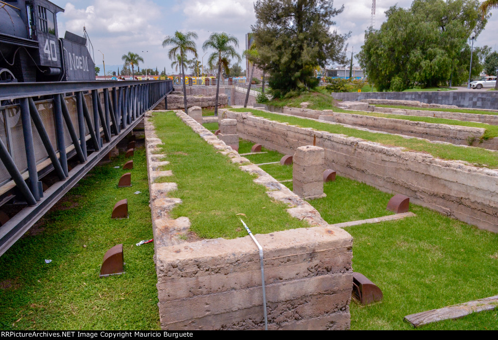Foundation of the former Steam Roundhouse