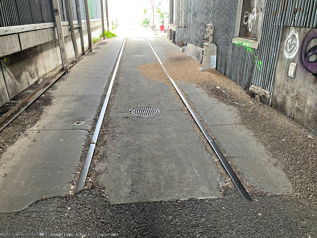 Once the upgrades were in place, this area was used for trucks that brought grain to be unloaded.