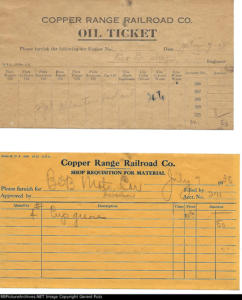 Recovered Copper Range Records