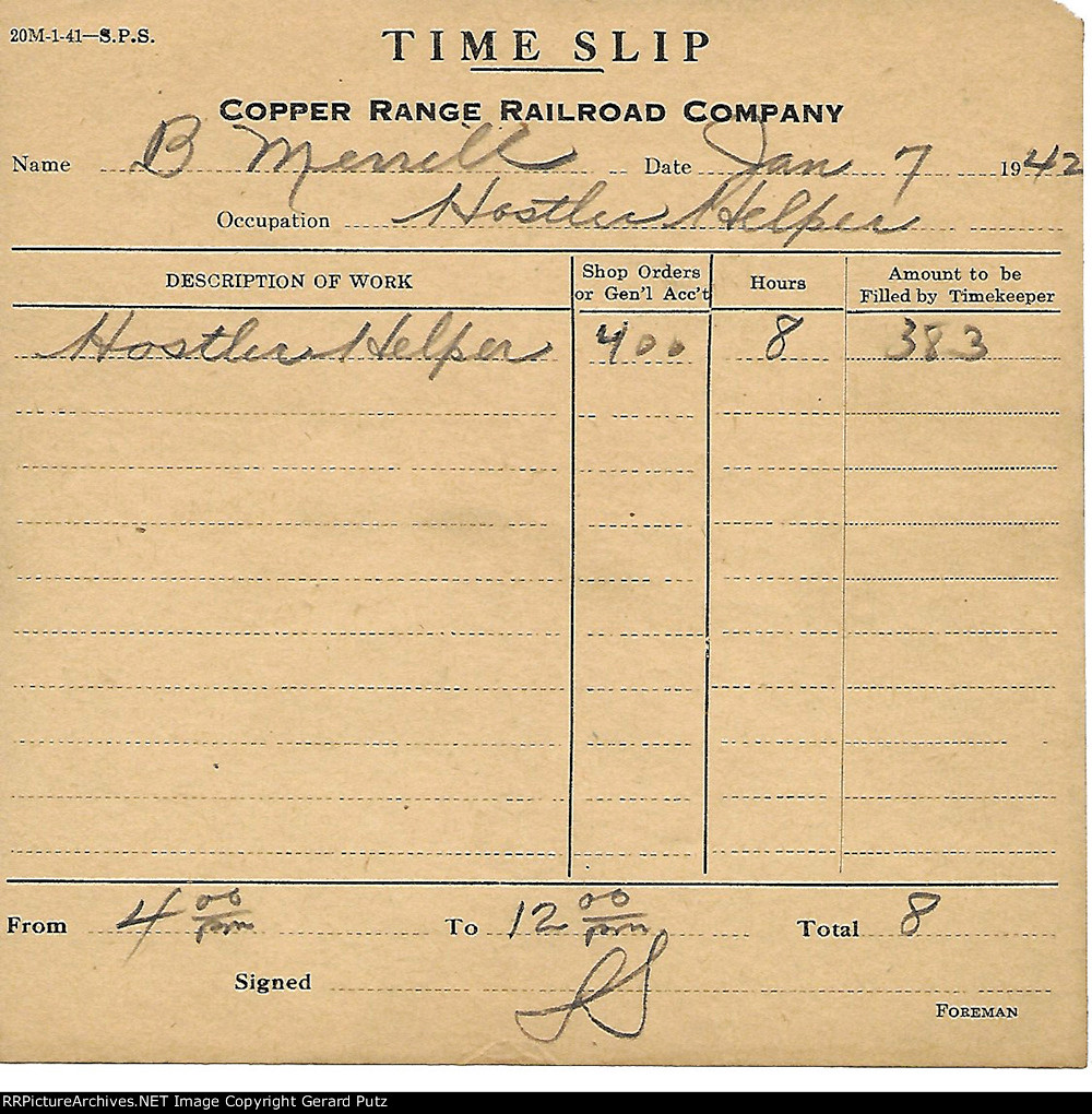 Recovered Copper Range Records