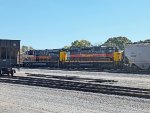 Iowa Interstate 519/153 on a train switching in the yard