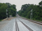 New south end of the double track