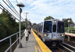 Eastbound LIRR M9 Set departing Garden City Station