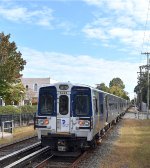 LIRR M9 Set heading away from Garden City Station