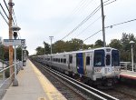 LIRR M9 Set heading away from Nassau Blvd Depot