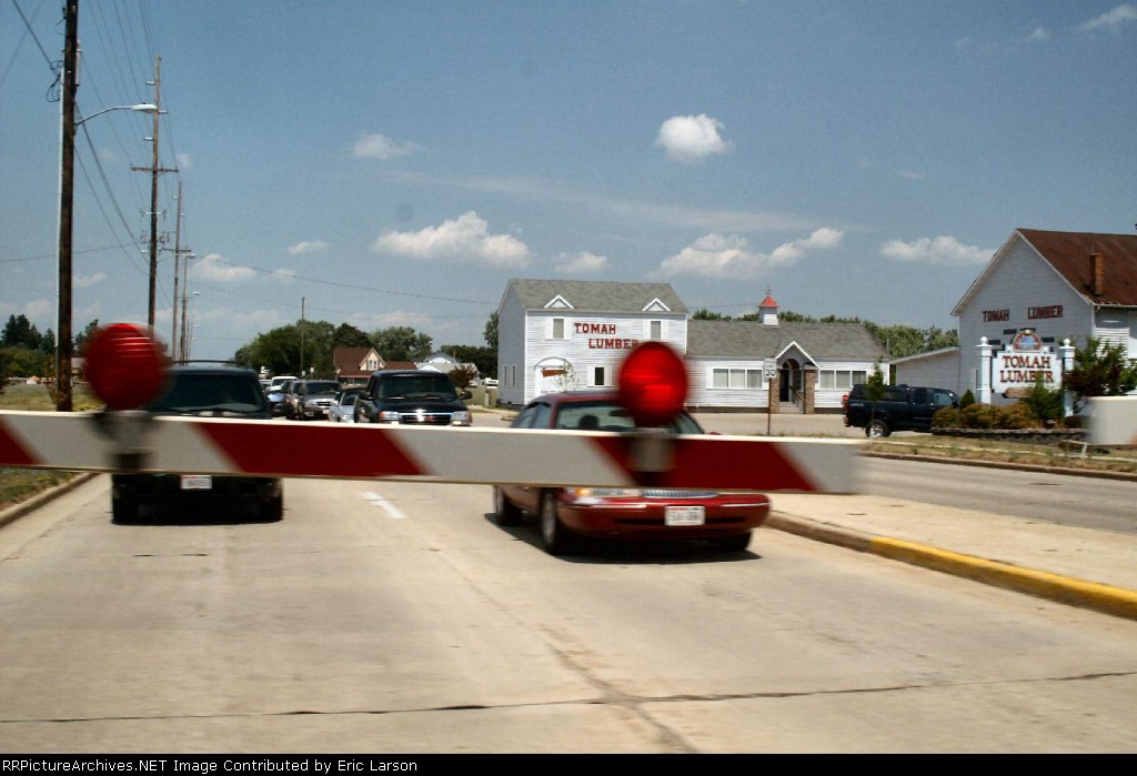 Amtrak stopping traffic 
