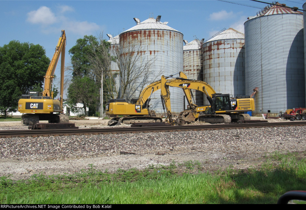 tear down machines still on site