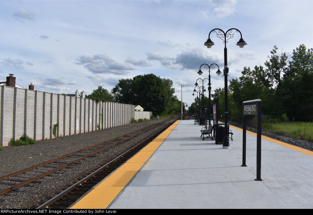Looking East from Wood Ridge Station