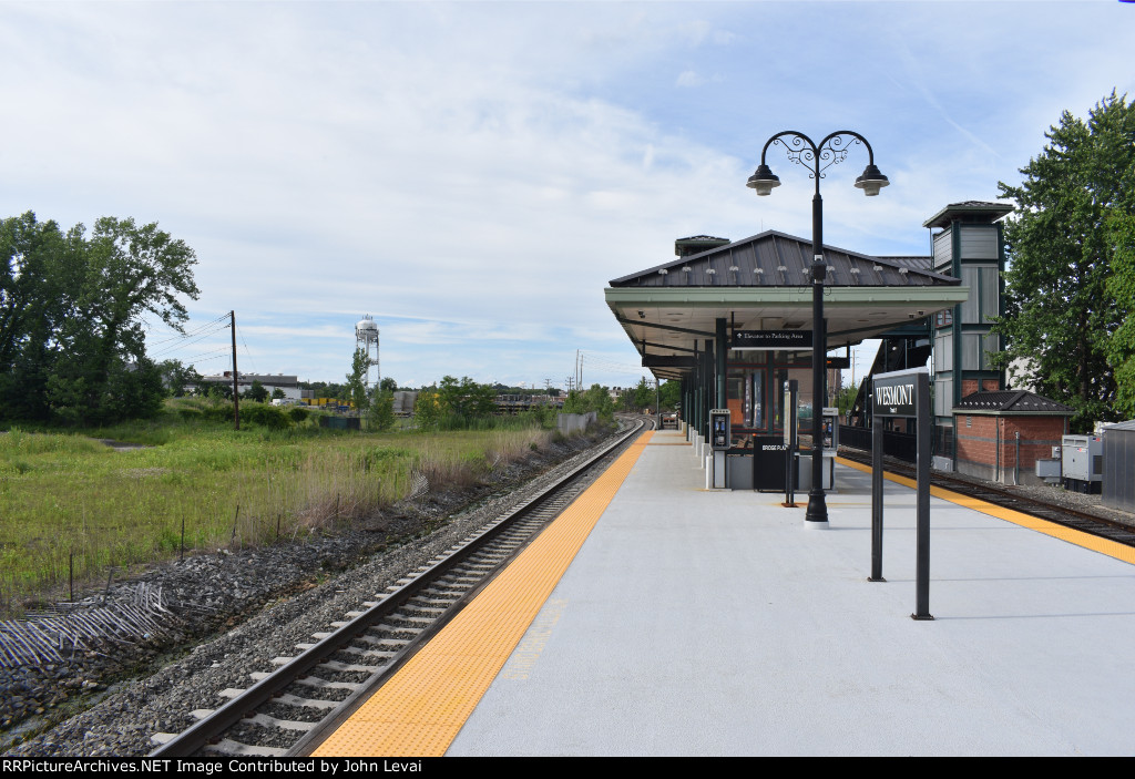 Looking west from Wesmont Depot