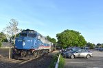 NJT Train # 1276, with MNR F40PH-3C # 4910 on the rear, departs Radburn Station
