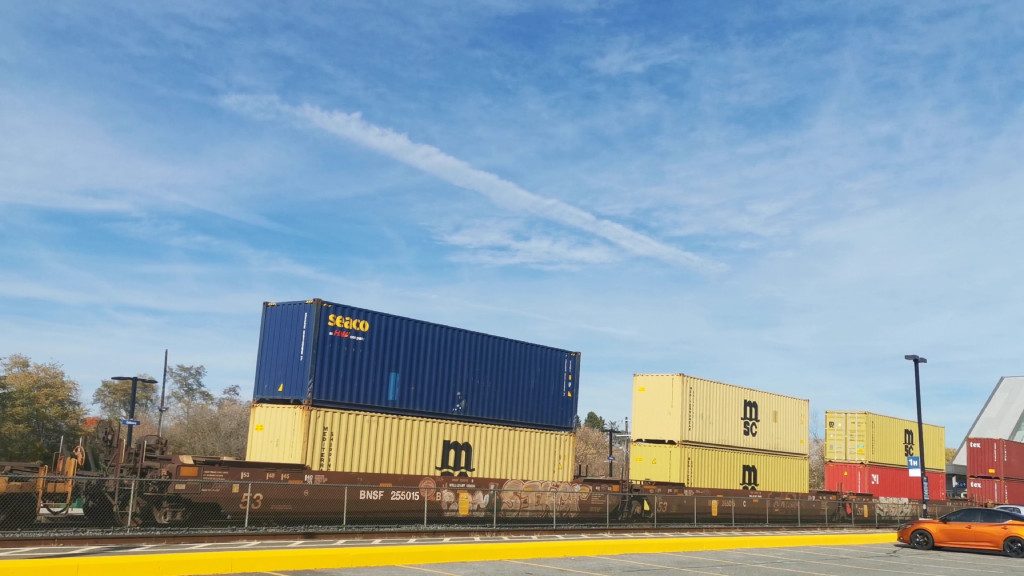 BNSF 255015 (Triple Well Car Altogther)