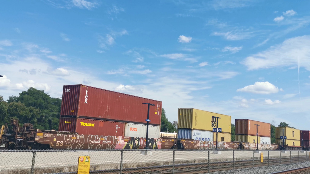 BNSF 255219 (Triple Well Car Altogther)