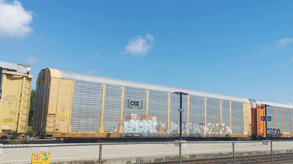 CSX B21543 (Body) TTGX 715411 (Flat)