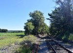 Looking east along the tracks from Marian Road toward Nesquehoning and Jim Thorpe