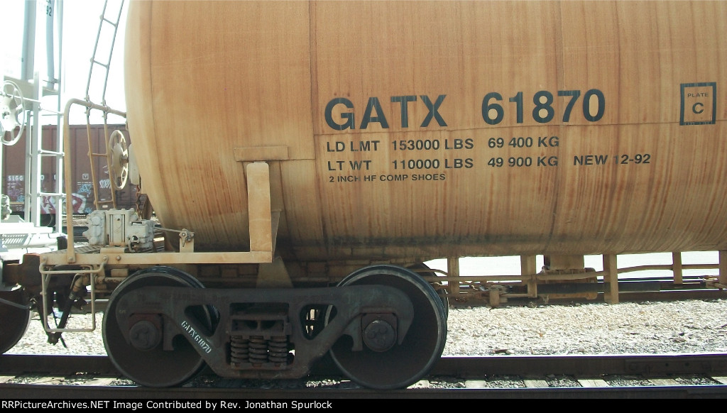 GATX 61870, B-end