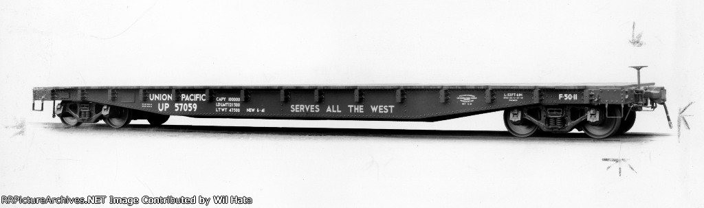 UP 50ft Flatcar 57059
