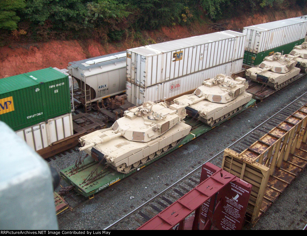 A string of DODX flats