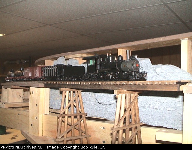 Bachmann 2-8-0 on the timber trestle