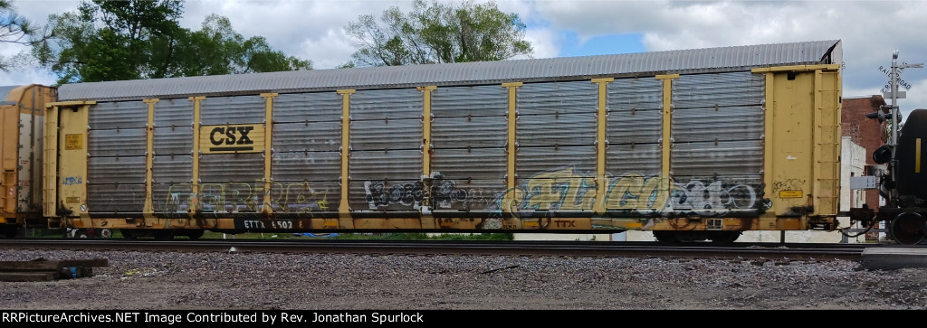 ETTX 650238 and CSX rack