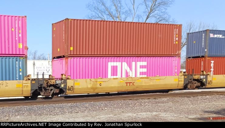 DTTX 742433C and two containers
