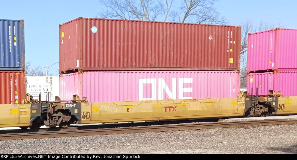 DTTX 742433E and two containers