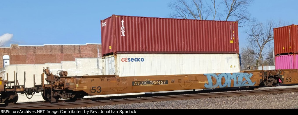 DTTX 766457B and two containers