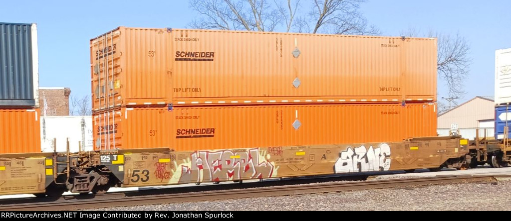 DTTX 766543A and two containers