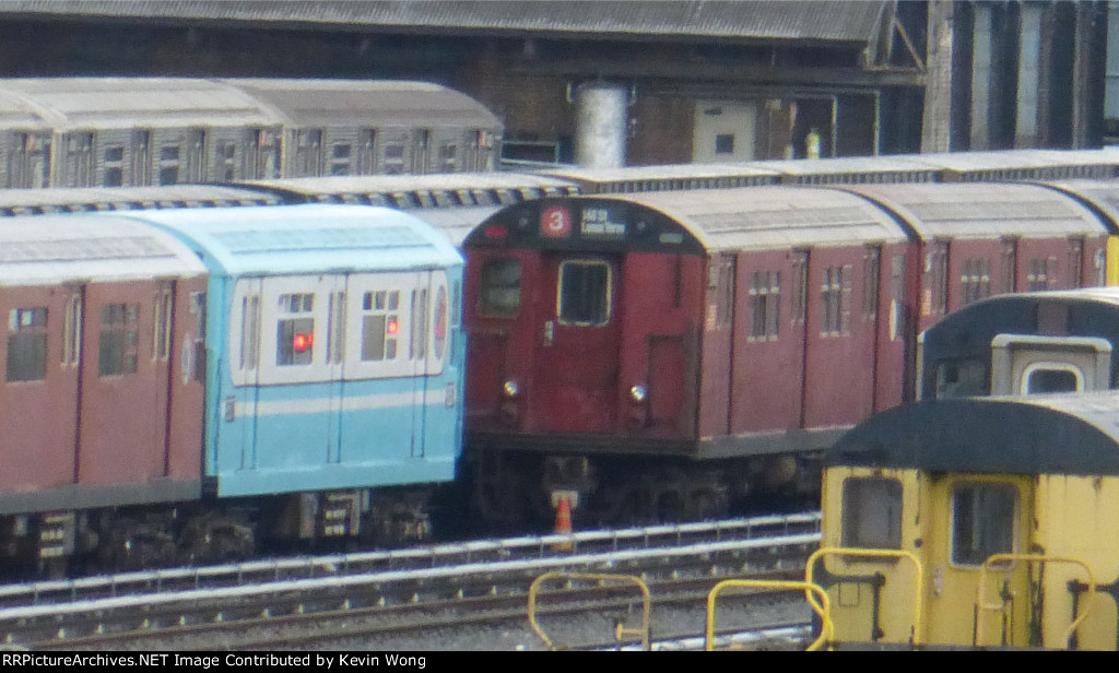 NYCT IRT Main Line R36 9543 with World's Fair R33 "Blue Arrow" Single Unit 9307
