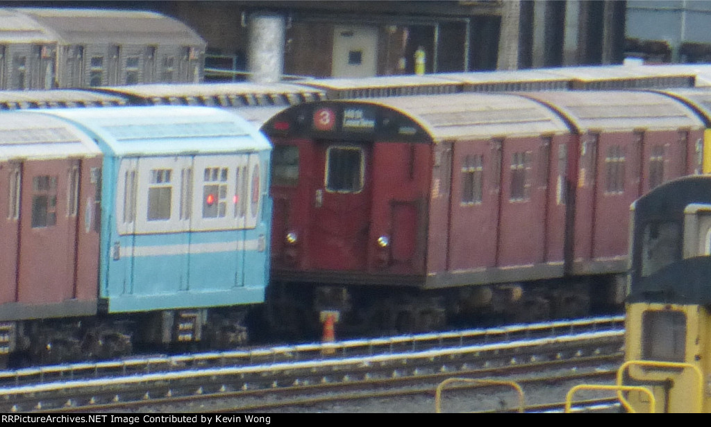 NYCT IRT Main Line R36 9543 with World's Fair R33 "Blue Arrow" Single Unit 9307