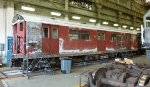 NYCT IRT World's Fair R33 single unit 9307 under overhaul