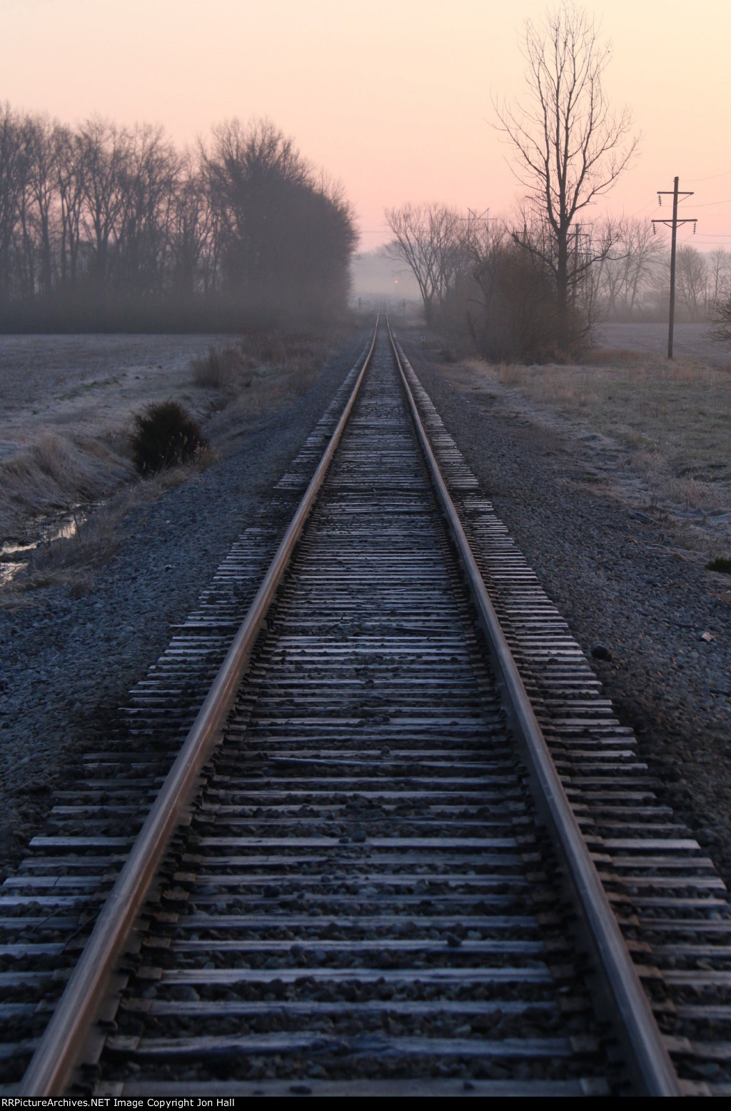 A light frost rests on INRD's Indianapolis Sub as the sun rises