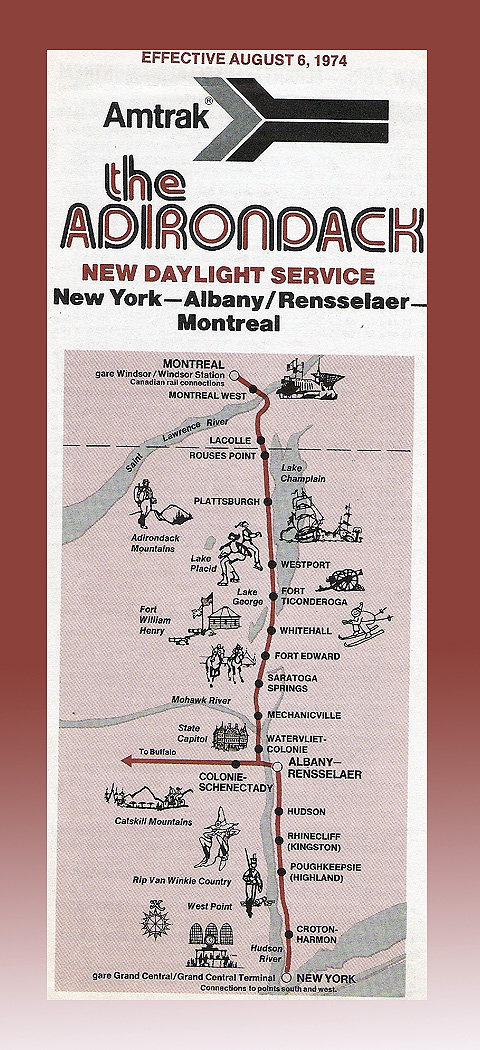 1974 Amtrak's New Adirondack 