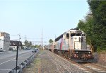 NJT Train # 1606, with GP40PH-2 # 4219 pushing, heads away from the station