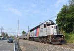 NJT Train # 1616 heading away from Wood-Ridge Station with GP40PH-2B # 4201 on the rear