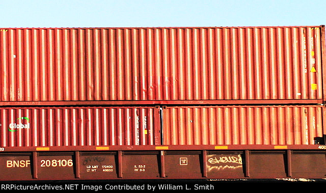 EB Unit Well Car Frt at Erie NV W-pshr -83