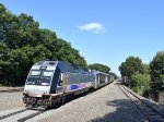 NJT Train # 5524 heading away from Cranford Station with the 4531 pushing