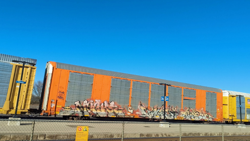 BNSF 28547 (Body) TTGX 694786 (Flat)