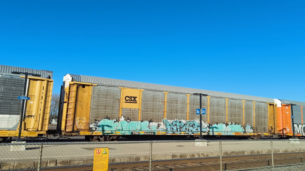 CSXT B11659 (Body) TTGX 991549 (Flat)