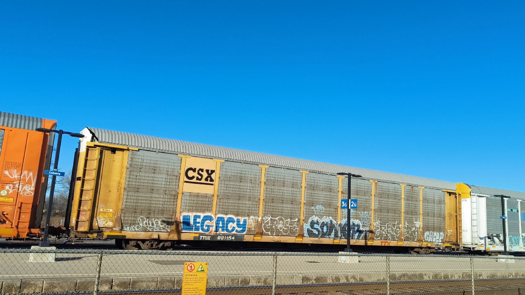 CSXT B11964 (Body) TTGX 981154 (Flat)