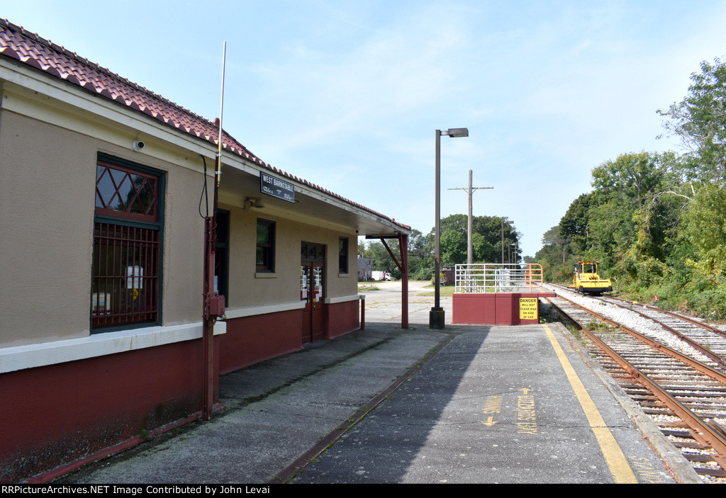 West Barnstable Station-view is looking east