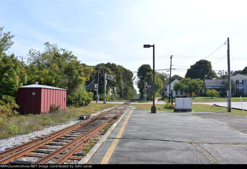 Looking east from W. Barnstable Station