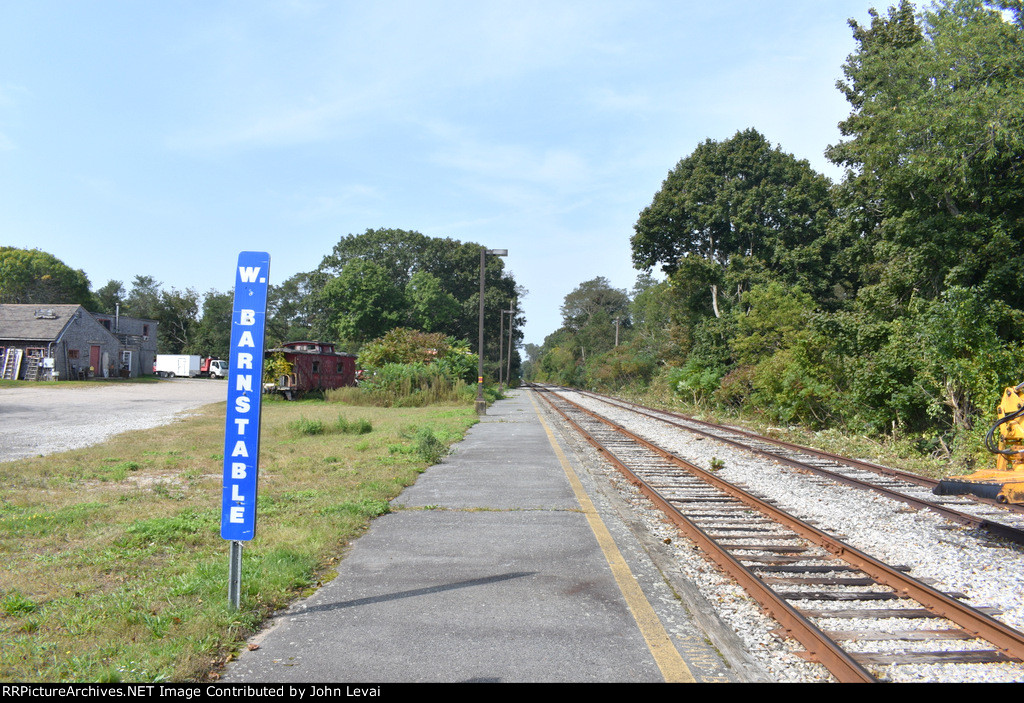 Looking west from W. Barnstable Station toward Sandwich and Sagamore