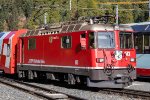 Ge 4/4 II #613 leads the Glacier Express into St. Moritz 