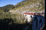 Rounding the Landwasser Viaduct