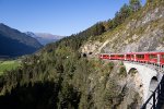 Reaching the end of the Landwasser Viaduct 